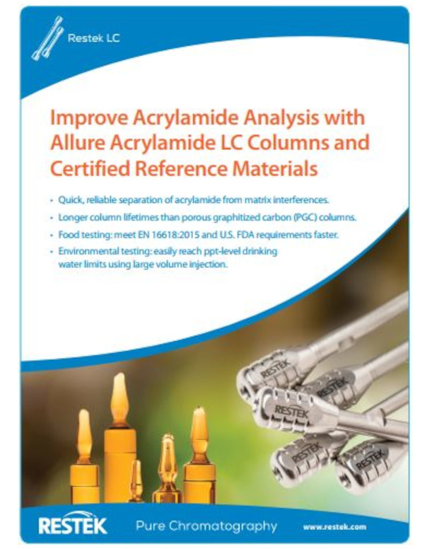 Restek Water Improve Acrylamide Analysis